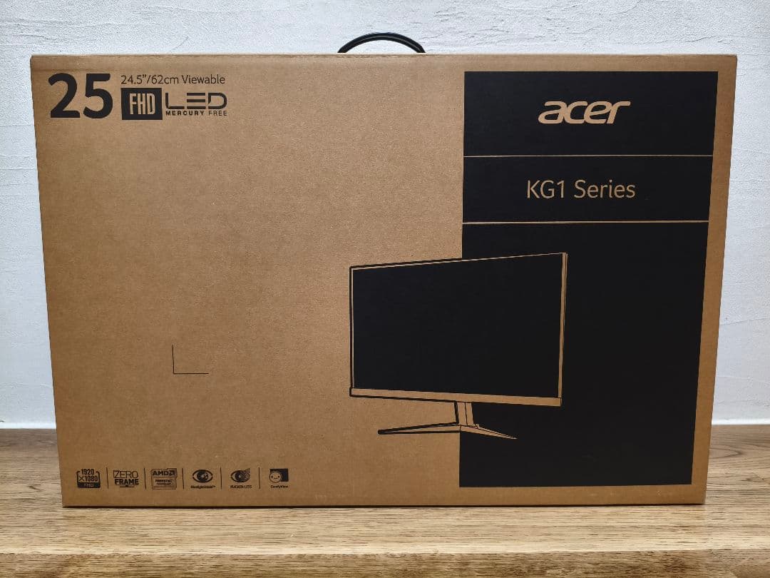 Acer KG251Q 24.5インチ FHDモニター 本体