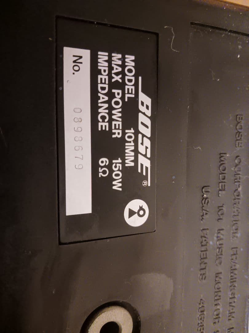 BOSE 101MM　スピーカー 　連番