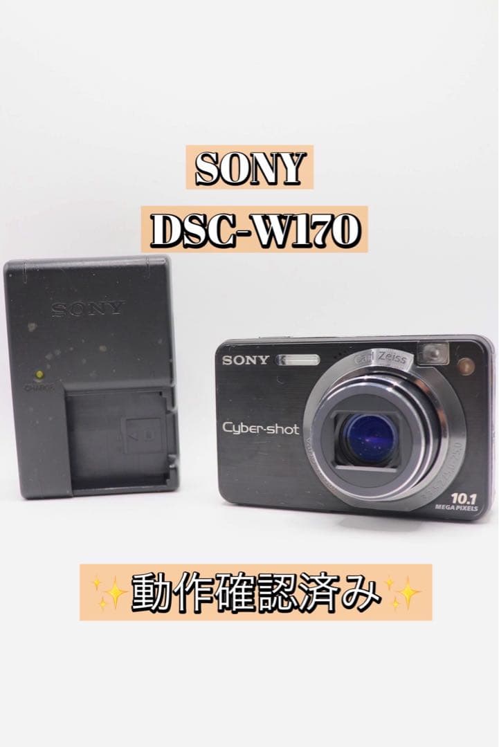 ✨動作確認済み！✨SONY DSC-W170 充電器付き！