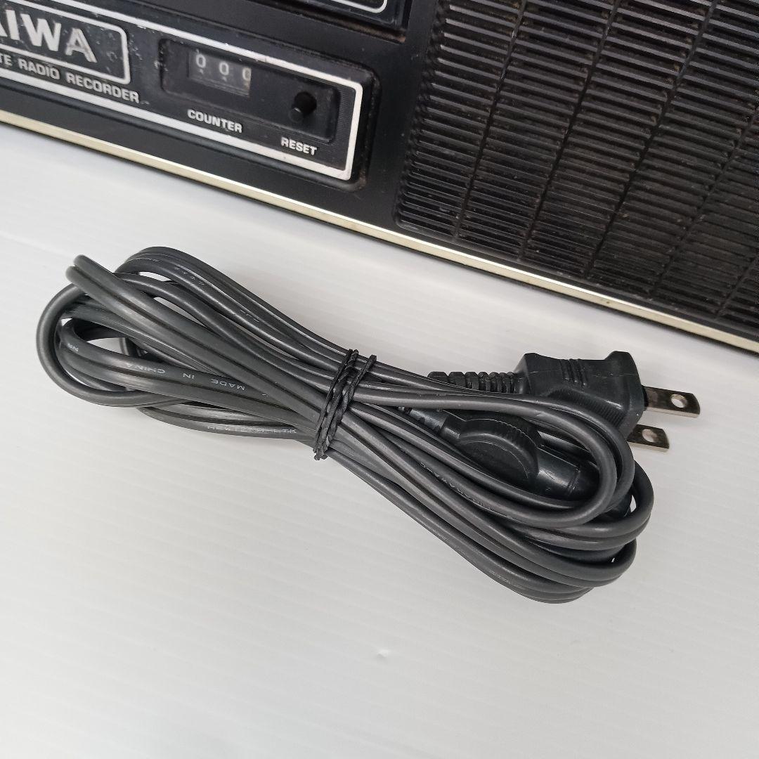 aiwa ラジオカセットレコーダー TPR-301昭和レトロ　コード　マイク付き