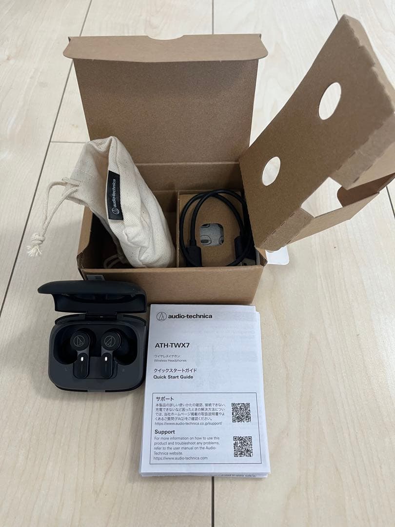 【美品】audio-technica ATH-TWX7 ワイヤレスイヤホン