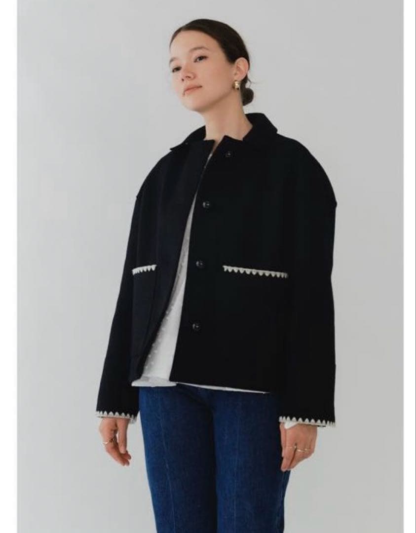 yori ハマグリウールショートコート【2025AW】