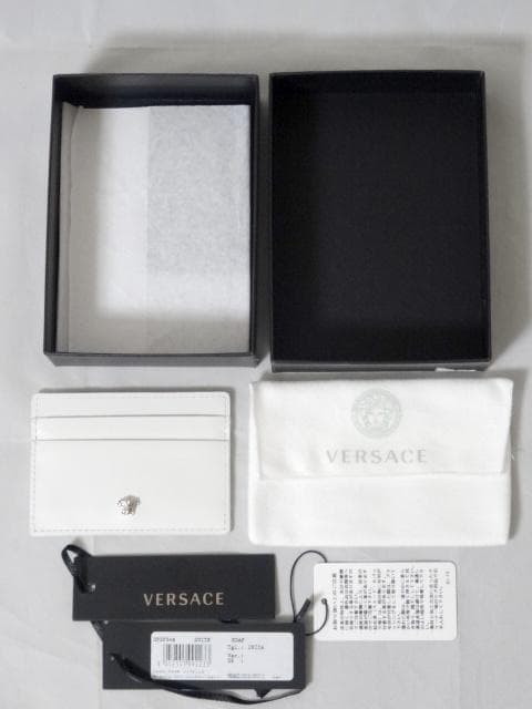 ヴェルサーチ VERSACE カードケース 名刺入れ ホワイト 【未使用】