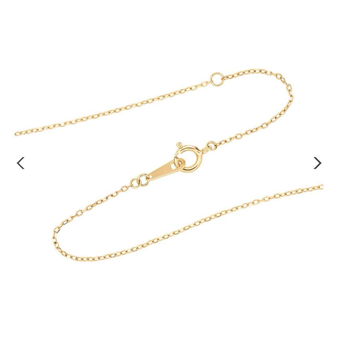 K10イエローゴールドペリドットネックレス