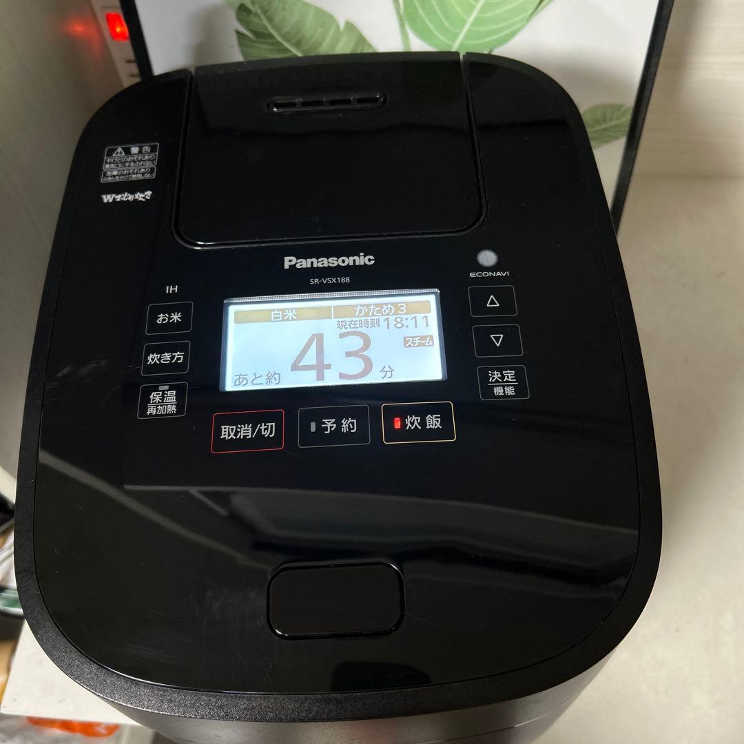 Panasonic SR-VSX188-K 炊飯器 黒