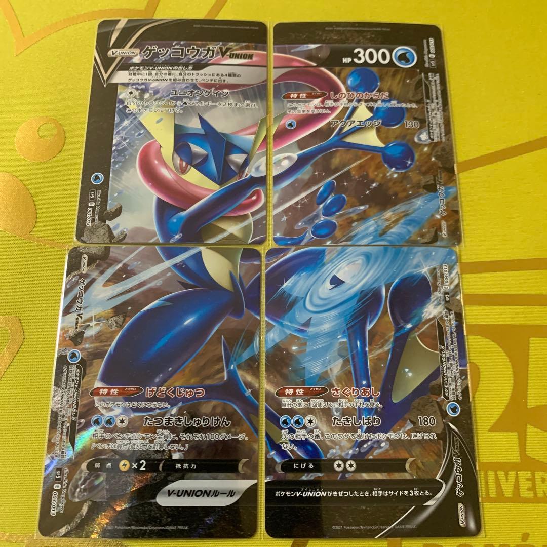 ピカチュウ、ミュウツー、ゲッコウガ、ザシアン、モルペコvunion