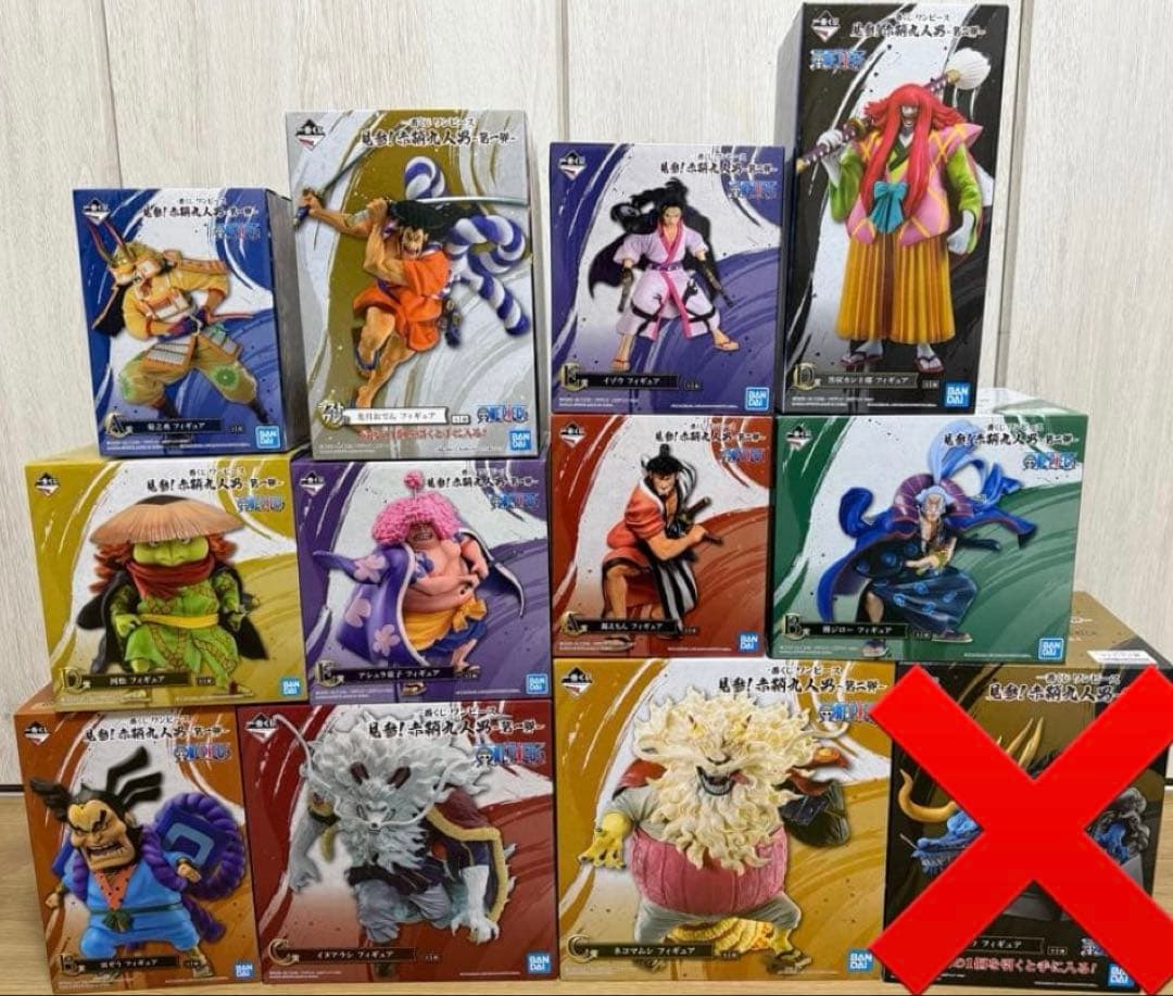 一番くじ ワンピースフィギュア見参！赤鞘九人男 第一弾・第二弾コンプセット