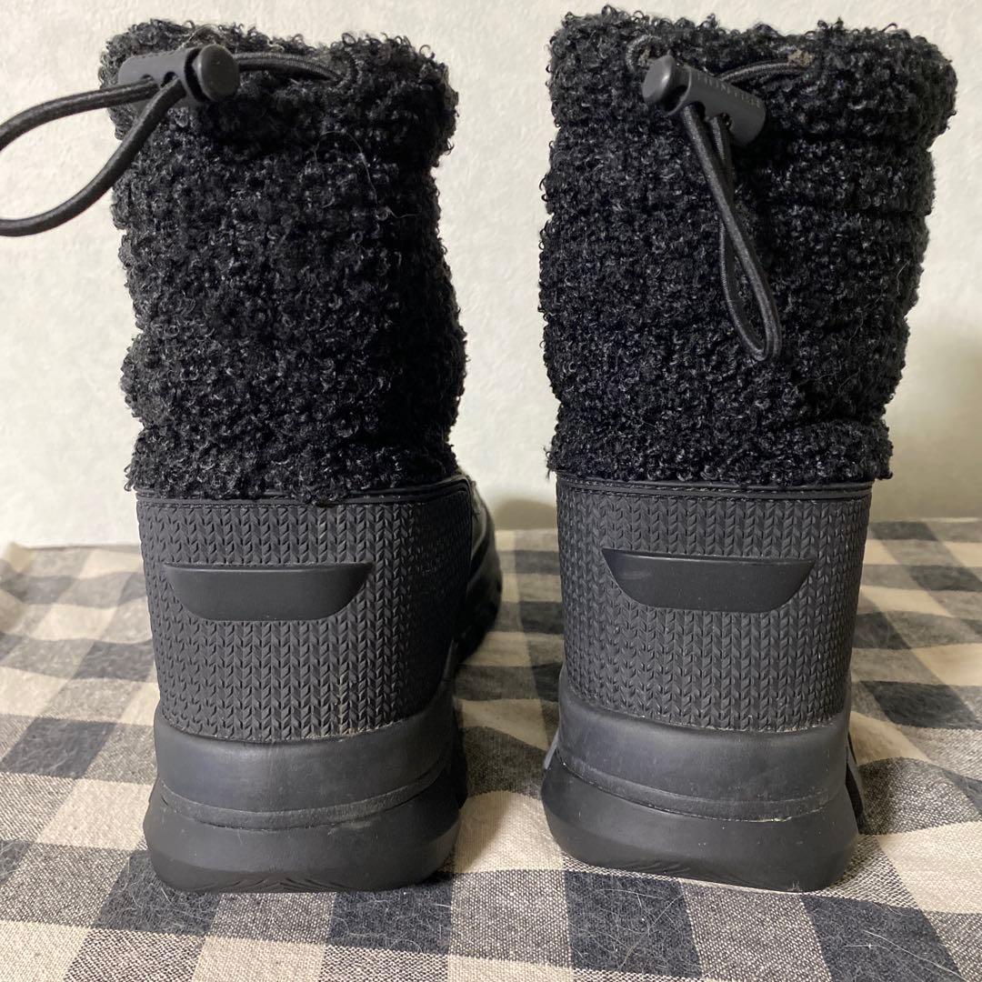 HUNTER ブラックショートブーツ23.5