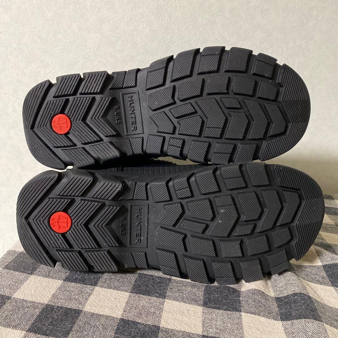 HUNTER ブラックショートブーツ23.5