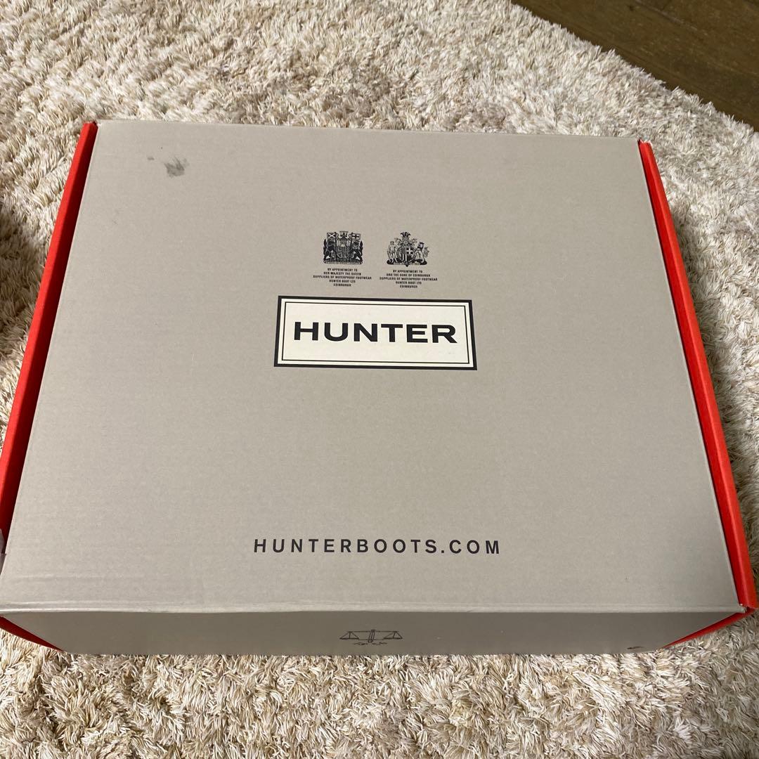 HUNTER ブラックショートブーツ23.5