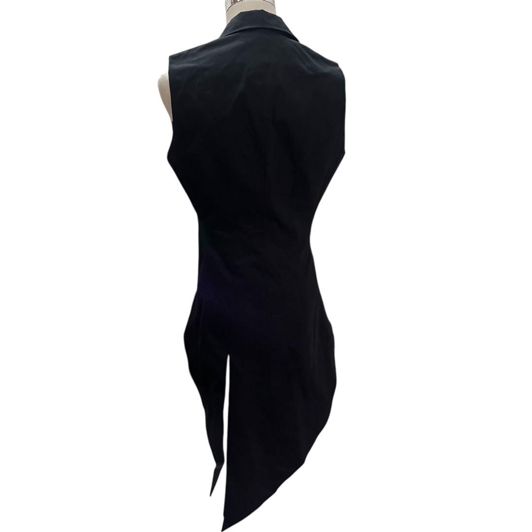 black peace now ブラックピースナウアシンメトリーベスト黒日本製M