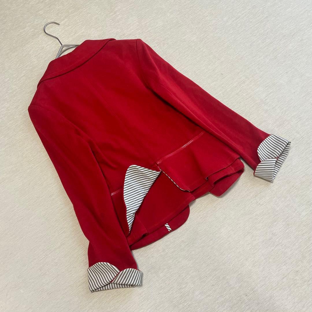 ヴィヴィアンウエストウッド テーラード ラブジャケット 変形 赤 オーブボタン