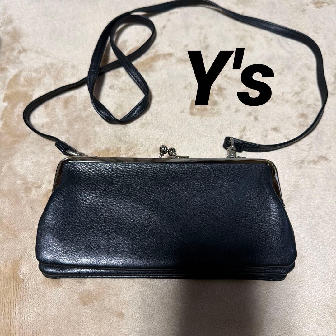 Ys 黒 レザー ケース・長財布 ポーチとしても！【美品】