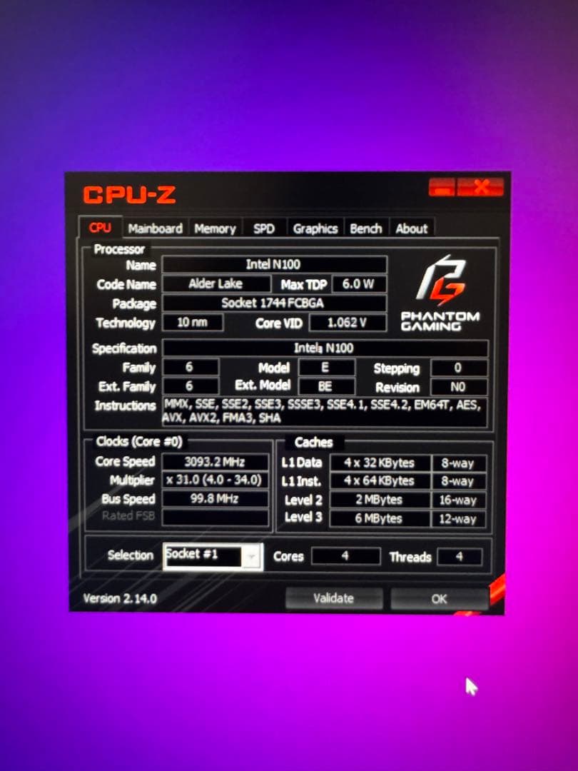 自作PC ASRock N100DC-ITX 32GB 4TB Wi-Fi 6E