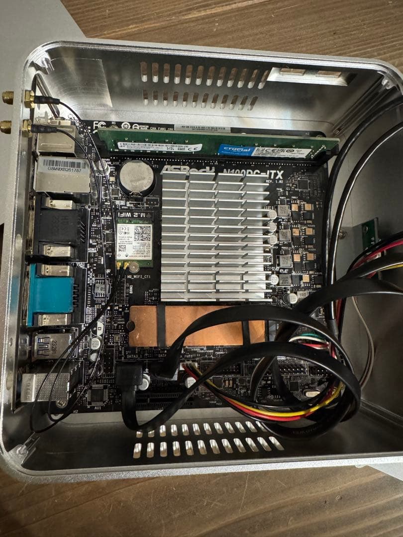 自作PC ASRock N100DC-ITX 32GB 4TB Wi-Fi 6E