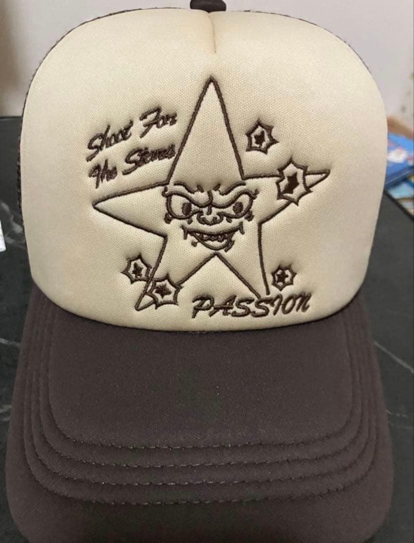 passion茶色メッシュキャップ