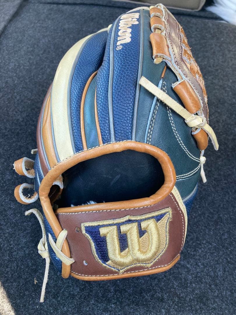 Wilson 軟式用グローブ ネイビー/ブラウン
