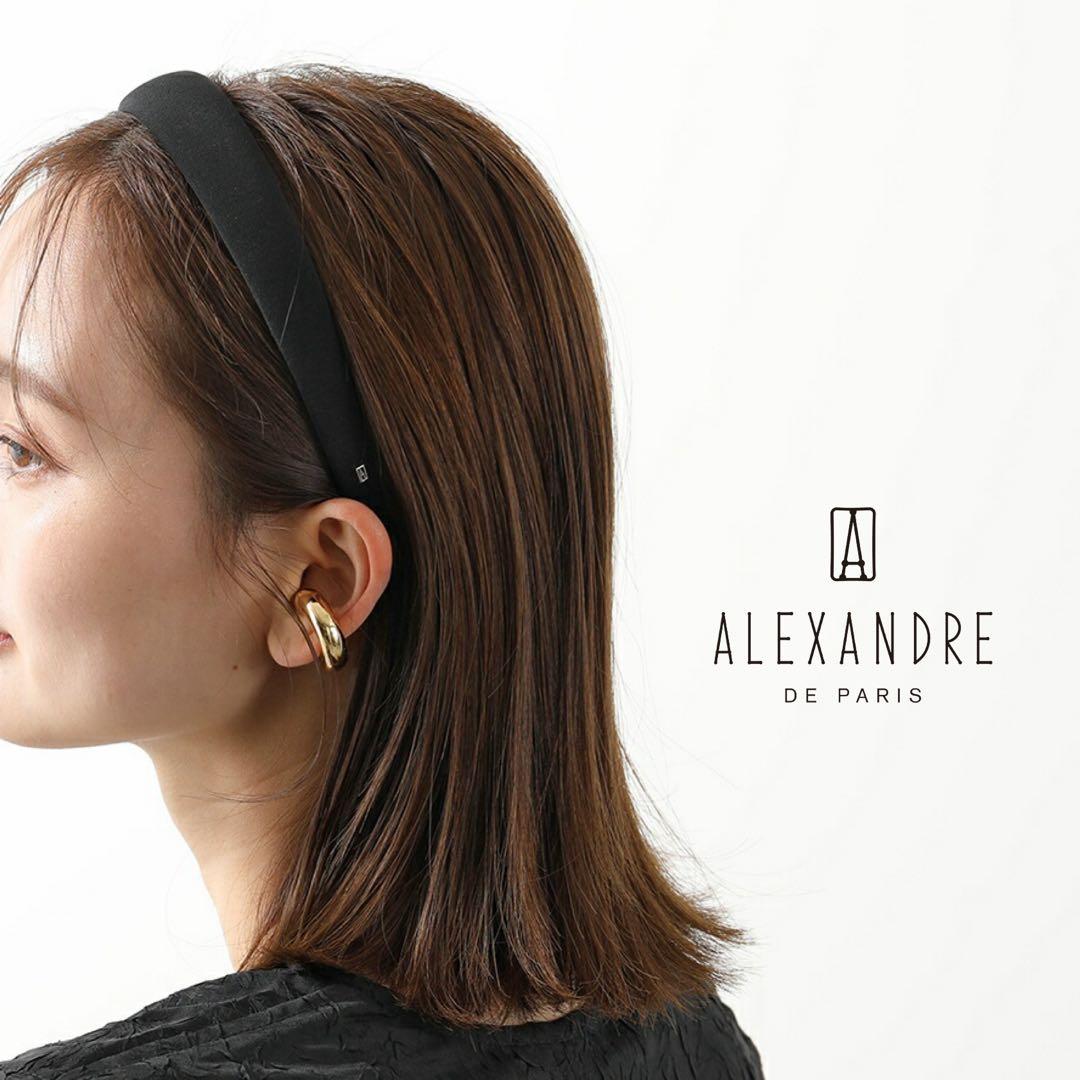 ALEXANDRE DE PARIS ヘッドバンド サテン ブラック です♩