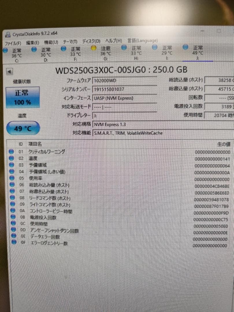 内蔵型SSD SSD M.2 2280 / WD BLACK SN750 NVMe 250GB