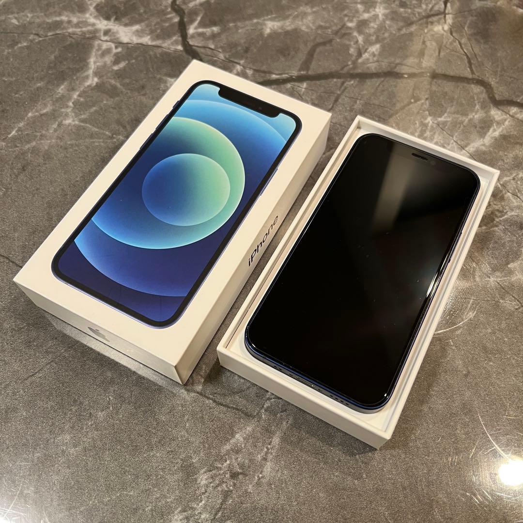 【64GB】Apple iPhone 12mini 本体 青