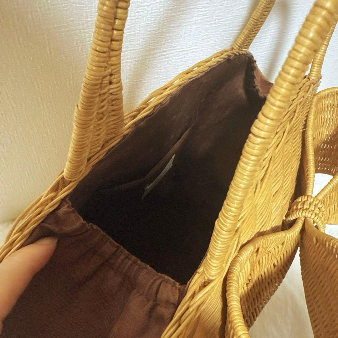 アナトリエ　リボンカゴバック　美品