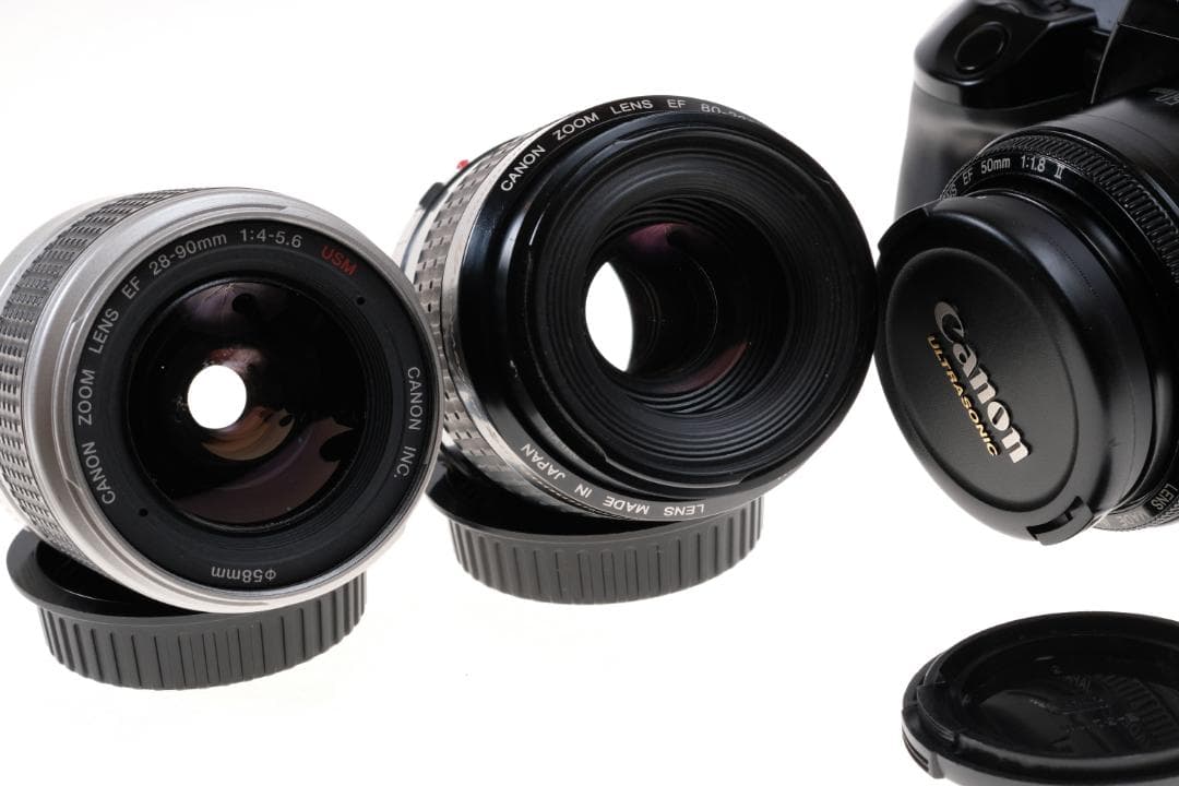 キヤノン EOS 630 / EF50+標準ズーム+望遠ズーム:電池付！