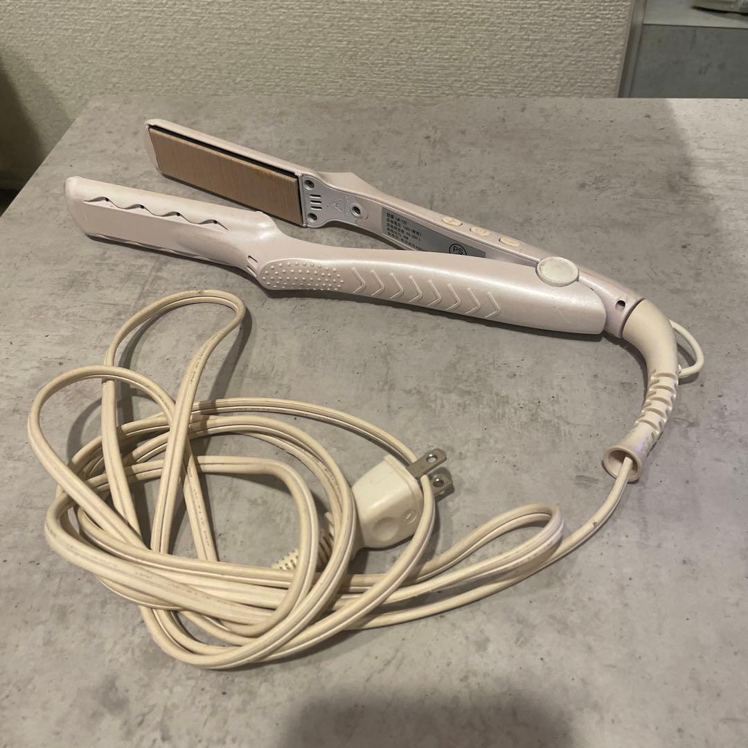 絹女 ホワイト ストレートヘアアイロン kinujo