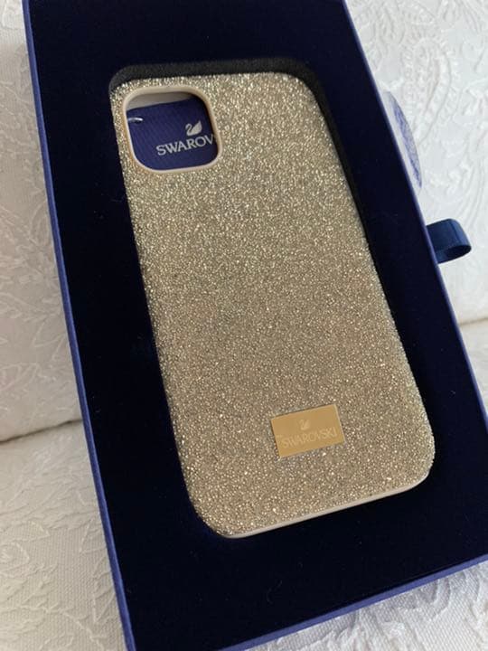 希少‼️新品未使用☆スワロフスキースマホケース(iPhone12 mini)箱付き