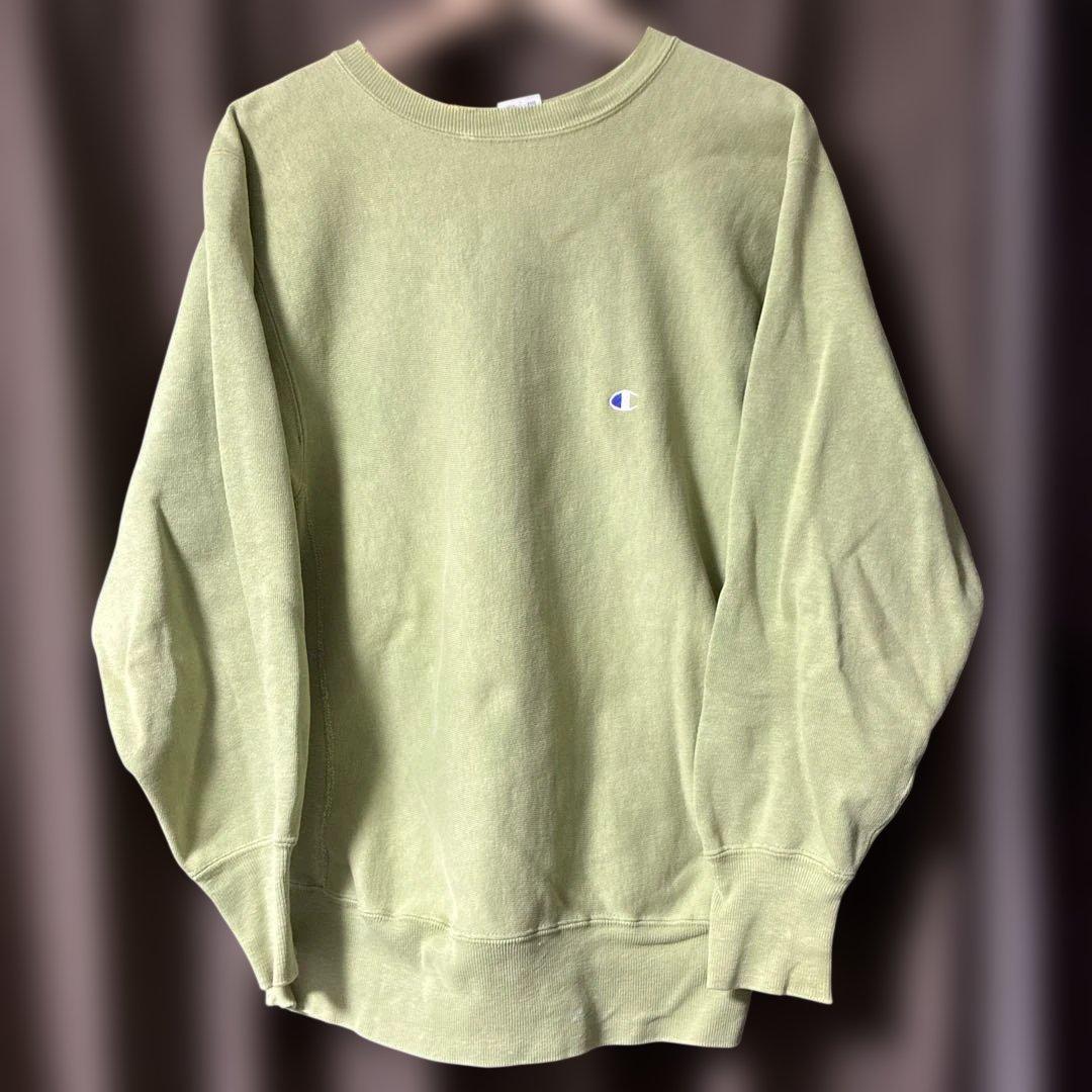 90s champion リバースウィーブ　ピスタチオ　レアカラー　袖目無し