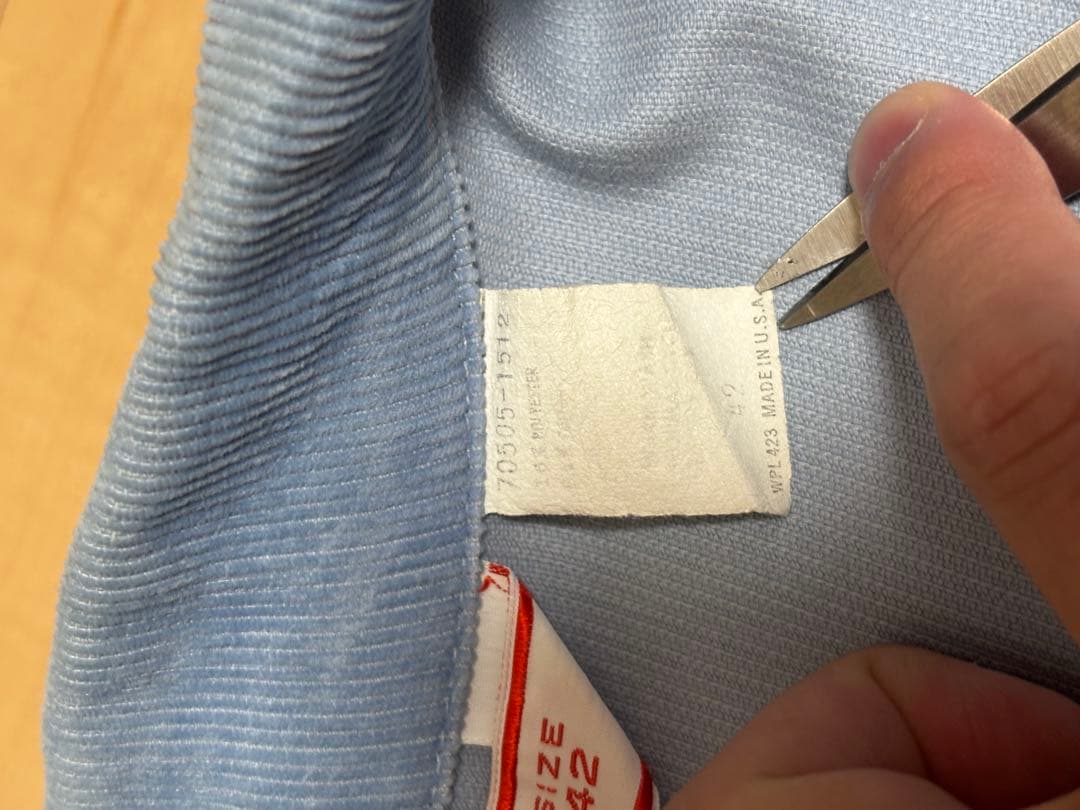 70年代70505コーデュロイ　サイズ42 　アメリカ製　リーバイス本日限定価格