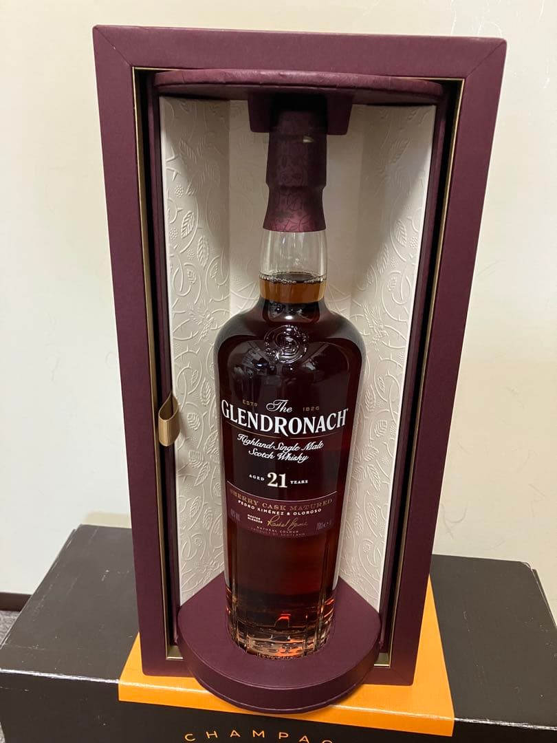 回転化粧箱グレンドロナックGLENDRONACH 21年 シェリーカスク