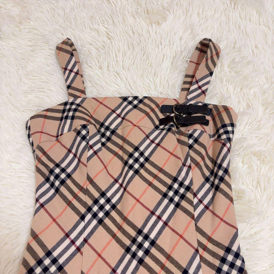 BURBERRY BLUELABEL キャミソール　 プリーツ ワンピース