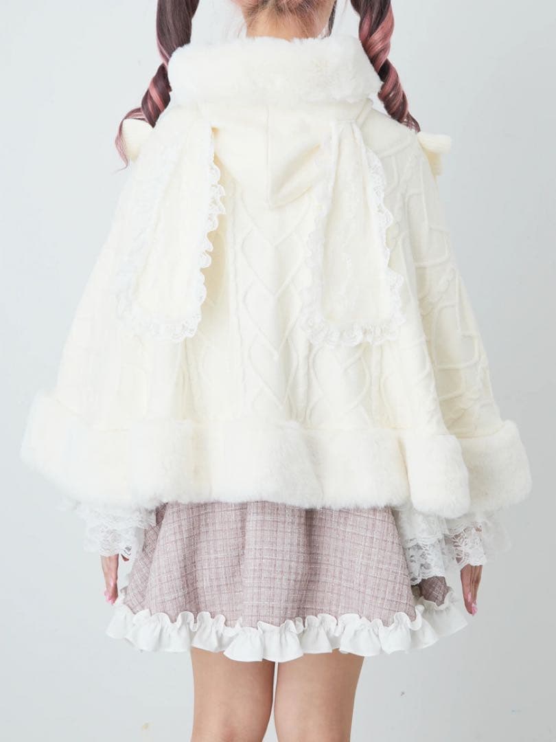 【最終値下げ】Ank Rouge うさちゃんニットポンチョ