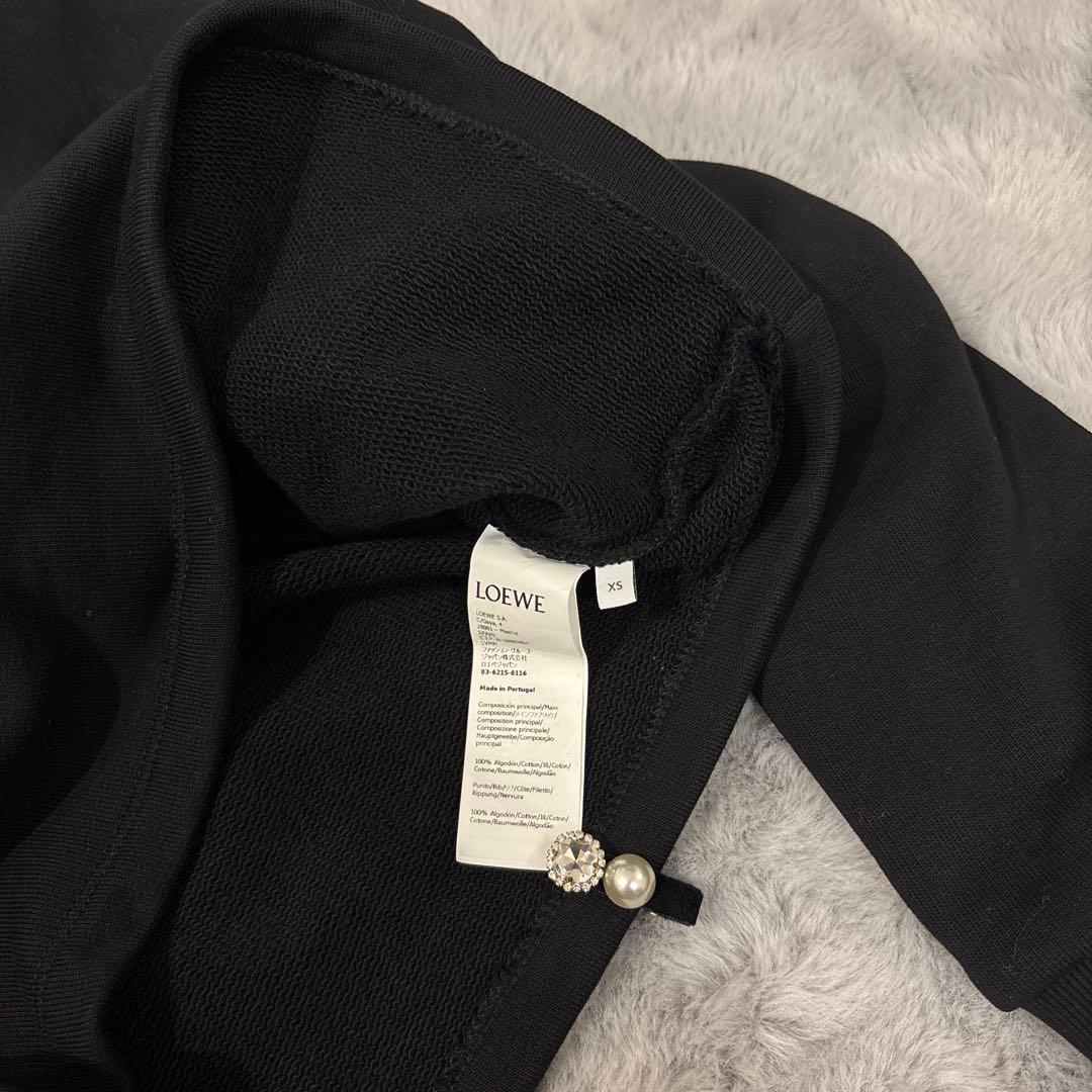 定価13万円✨LOEWE ロエベ レザーパッチフーディ XS ほぼ新品 KPOP