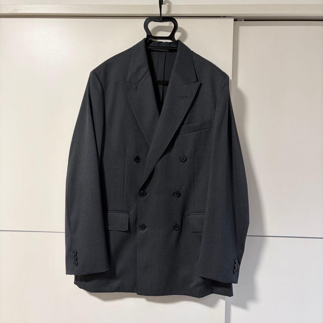A.PRESSE ダークグレー ダブルブレストジャケット