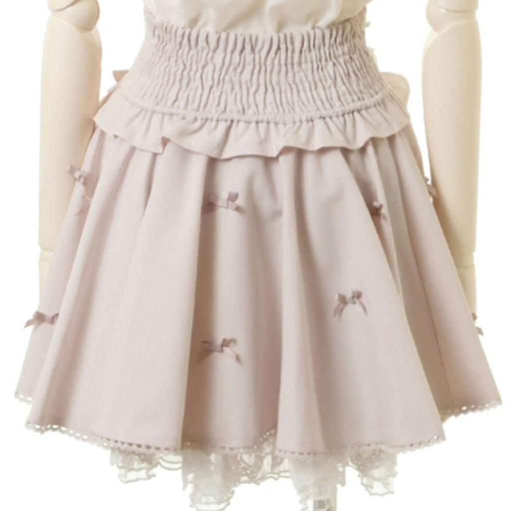 メニーリボンサーキュラースカート