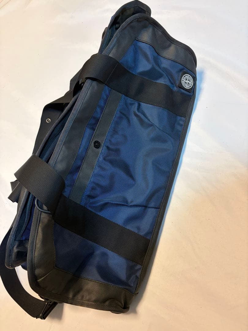 Stone  ボストンバッグ／ネイビー系 3泊程度の旅行に最適・美品