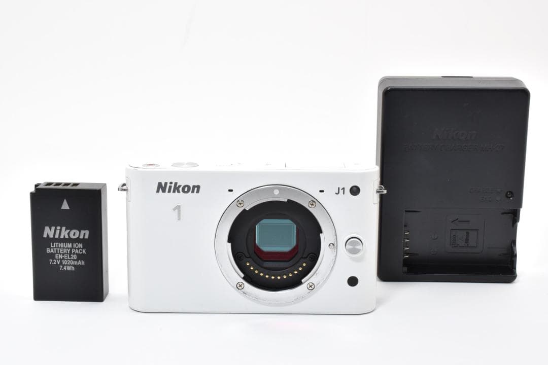 Nikon J1 ミラーレスデジタルカメラボディ ホワイト ニコン