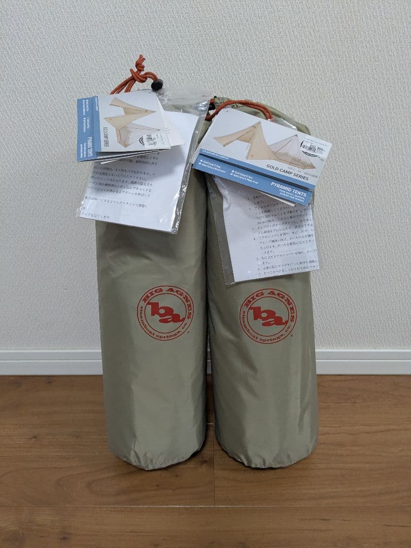 【美品】BIG AGNES　GOLD CAMP5＆メッシュインナー　ワンポール