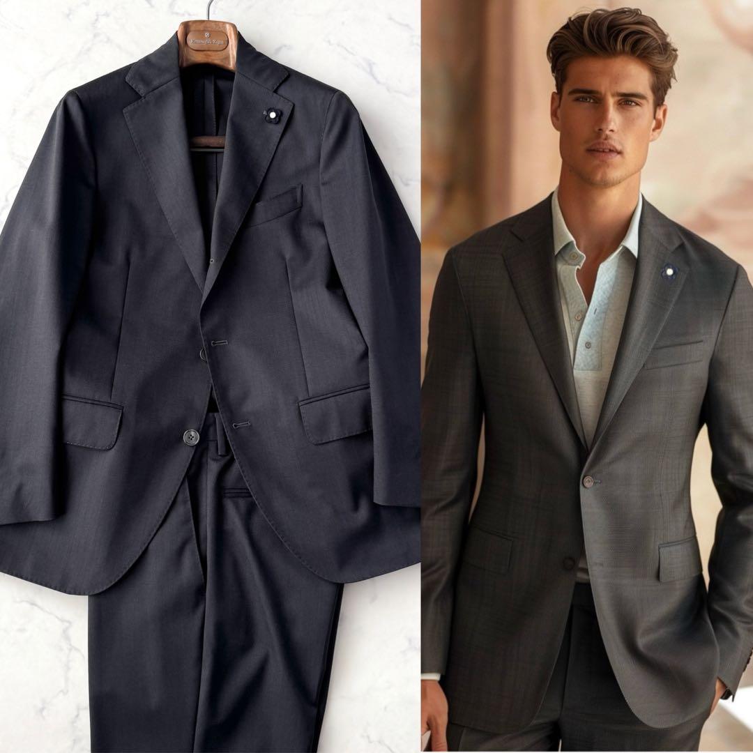 LARDINI ラルディーニ セットアップ スーツ グレー 灰 44 S相当