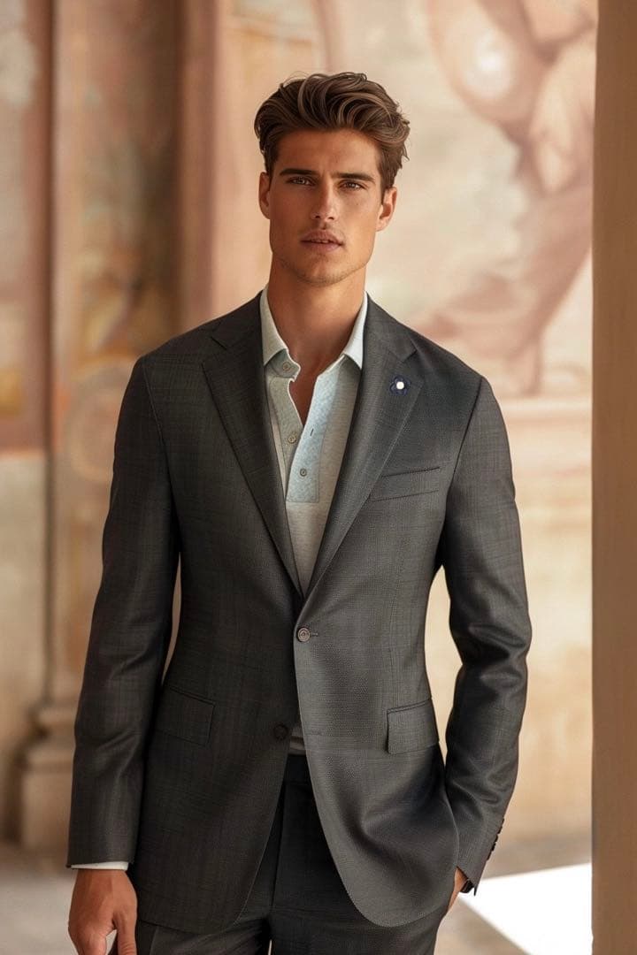 LARDINI ラルディーニ セットアップ スーツ グレー 灰 44 S相当