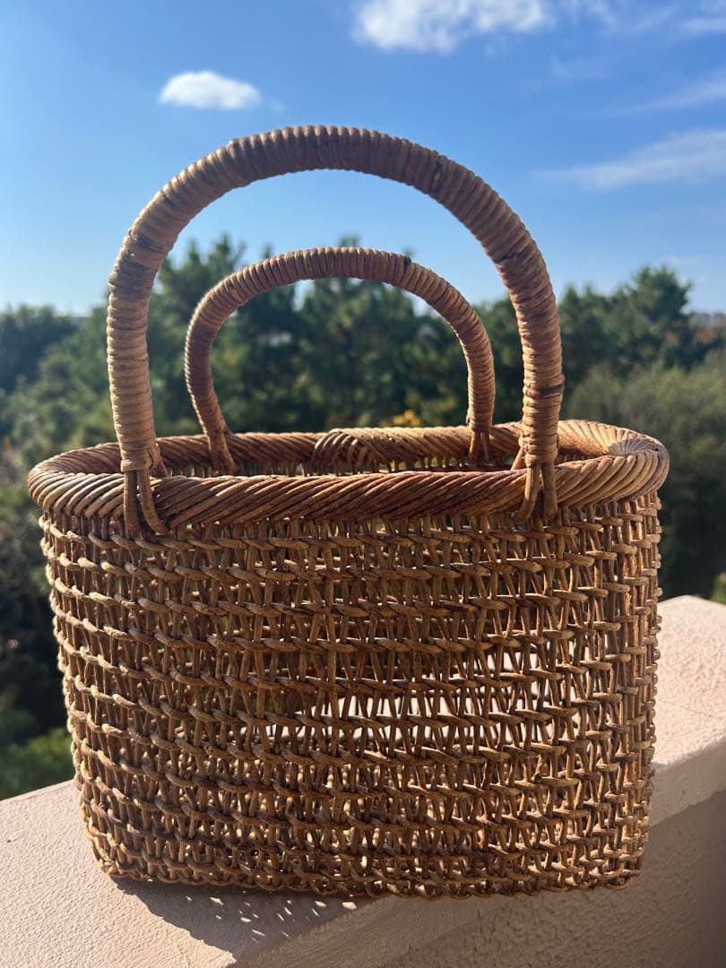 あけび籠バッグ　こだし編み