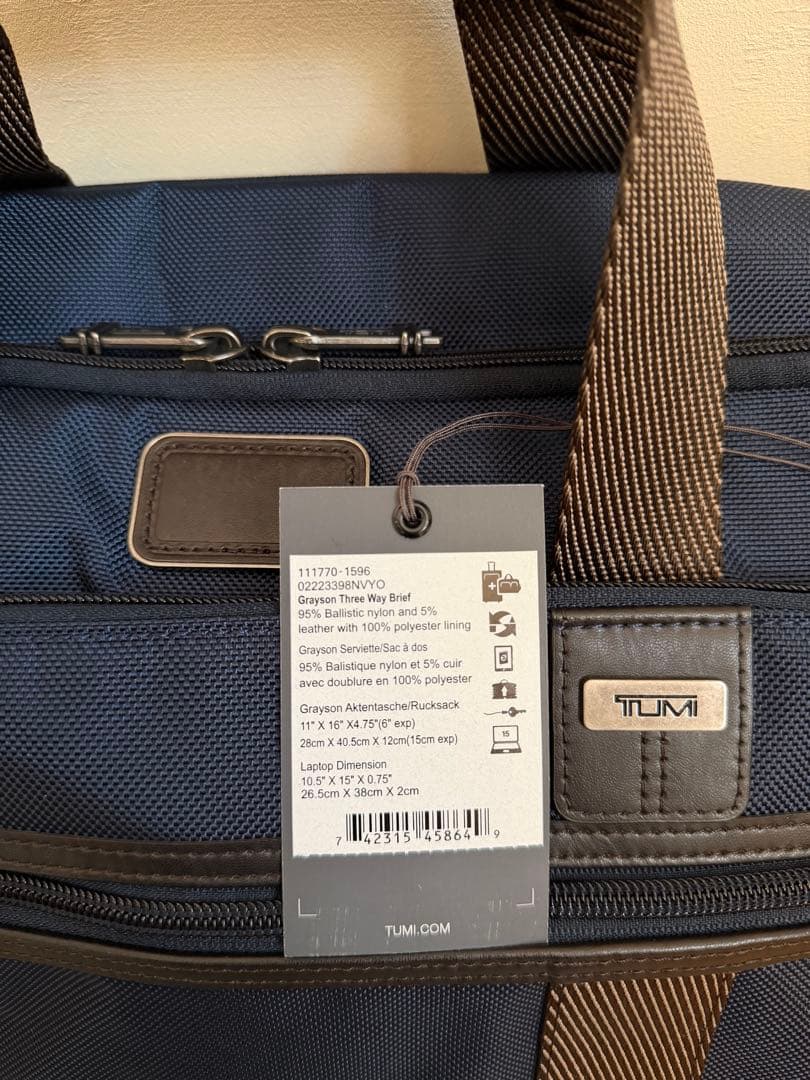 TUMI 3Wayブリーフケース　Grayson Three Way Brief