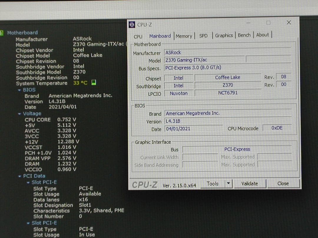 ASROCK　Z370 GAMING-ITX/ac　LGA1151