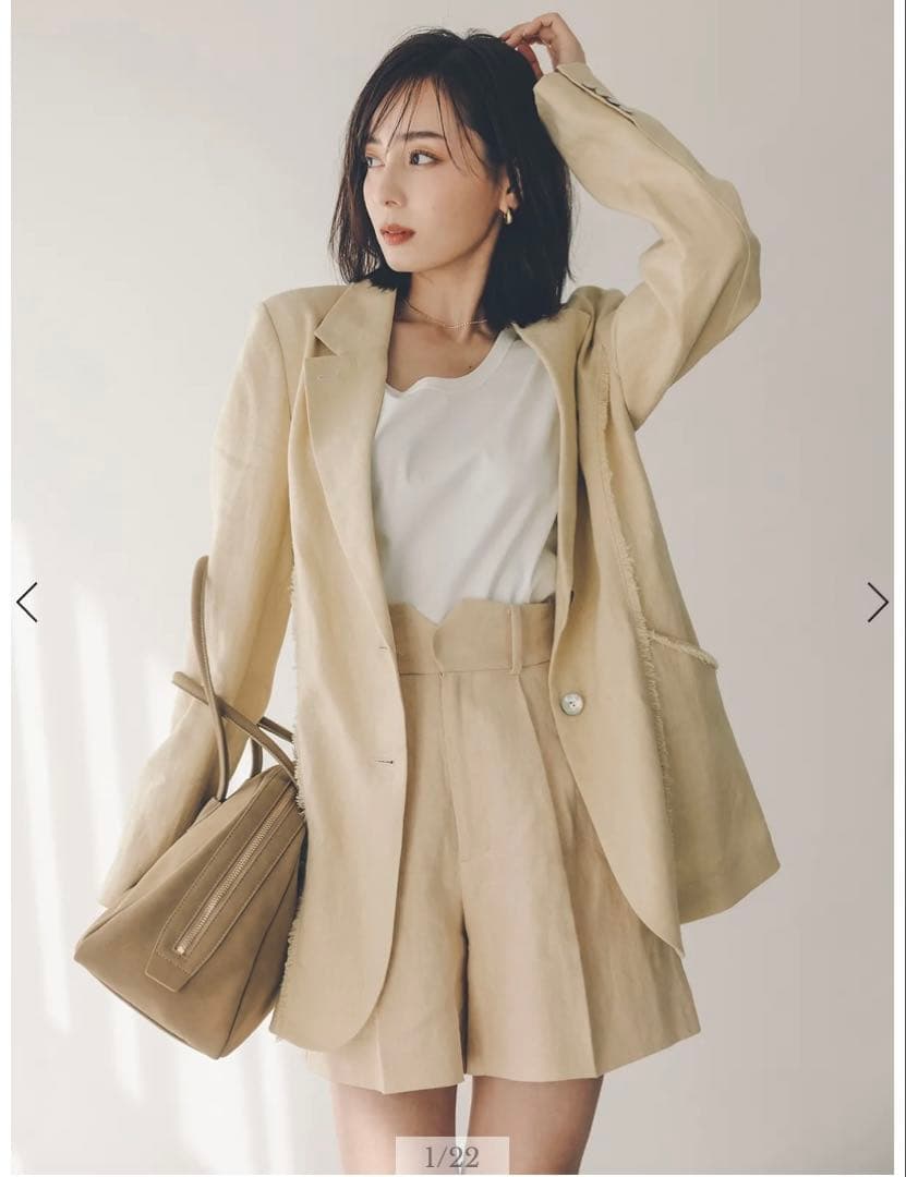 アニュアンス　リネンバミューダパンツＳ