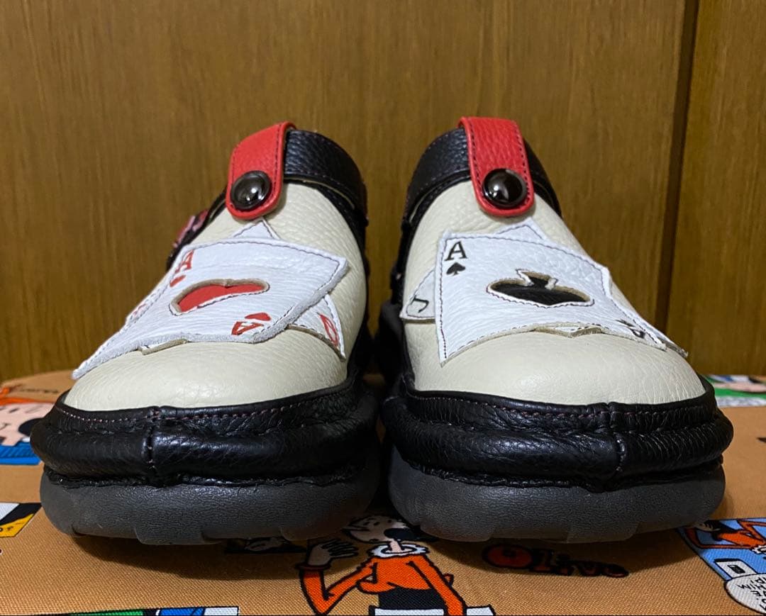 未使用estacion エスタシオン トランプ モチーフ 2wayサボサンダル