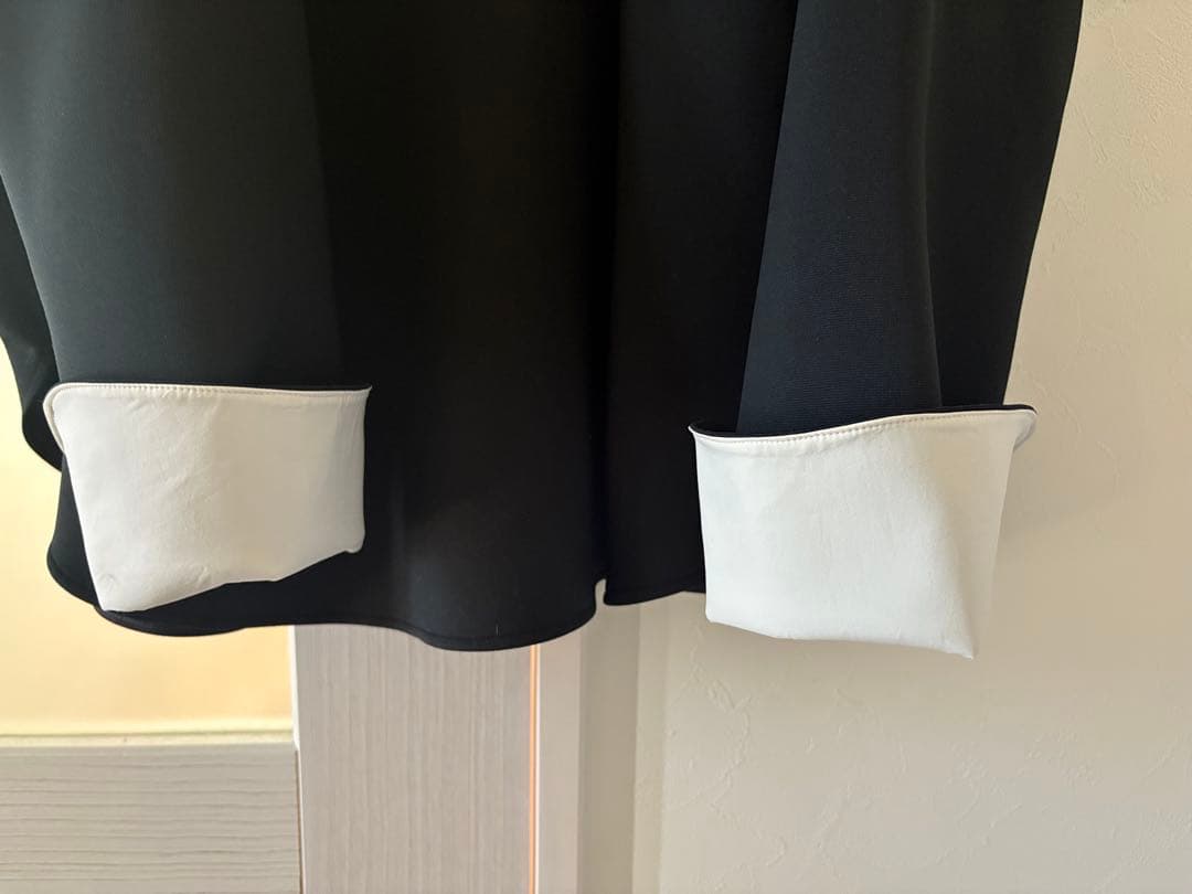 LE PHIL スキューバダンボールブラウス　F ブラック×ホワイト