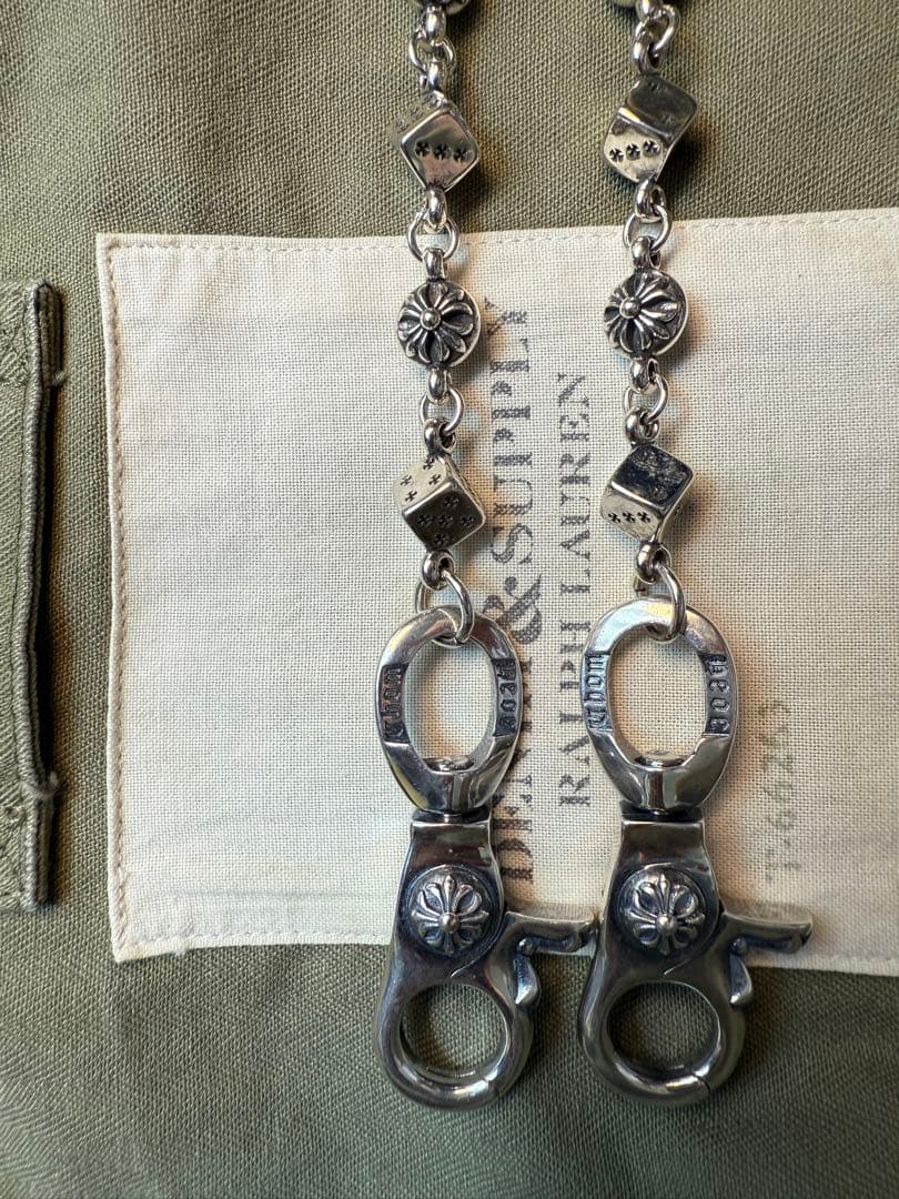 【Dice × Flower ウォレットチェーン】 重厚で存在感QBSZSZ04