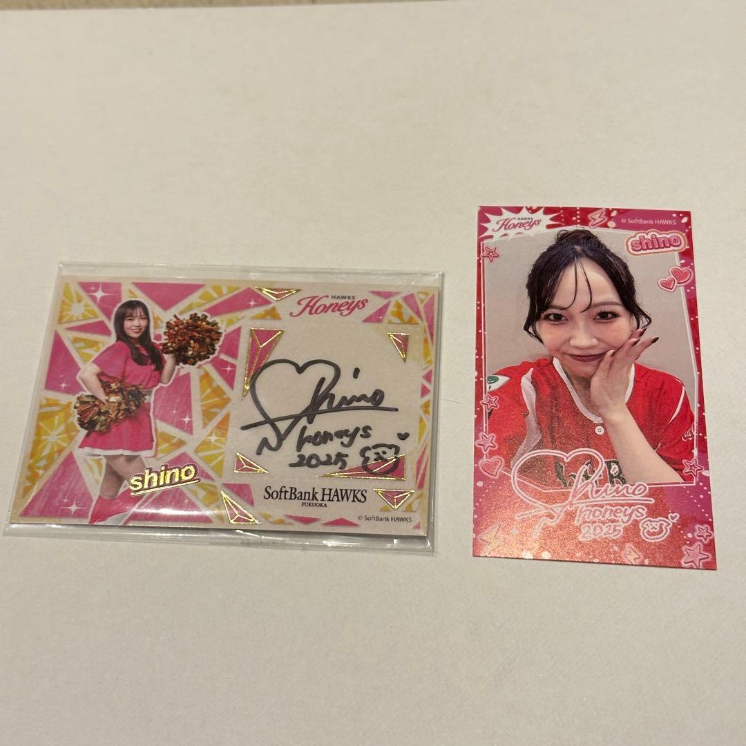 タカコレくじ　ハニーズ　shino 福岡ソフトバンクホークス　直筆カード