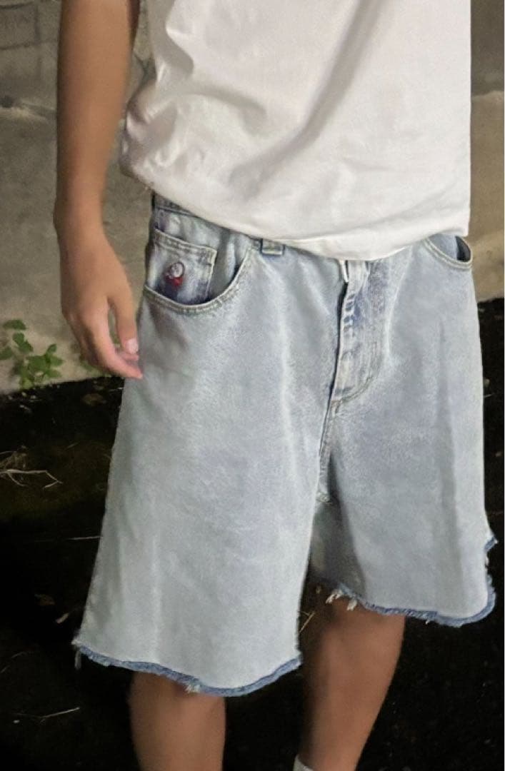 BIG BOY デニム ハーフパンツ ライトブルー Polar Skate Co